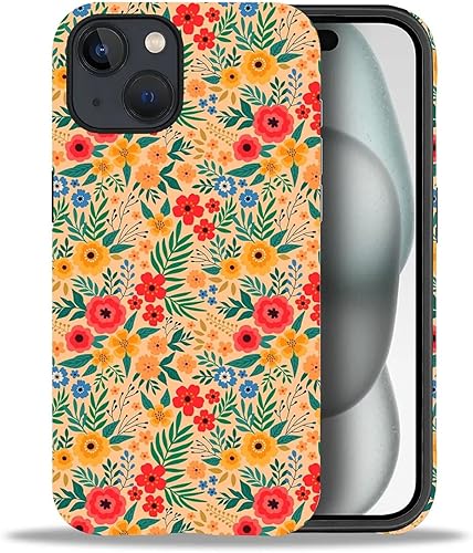 Miniatura 43 de Funda para iPhone 11 Pro Max, flores rojas coloridas 2 en 1, carcasa rígida + silicona, a prueba de golpes, protección contra caídas compatible con