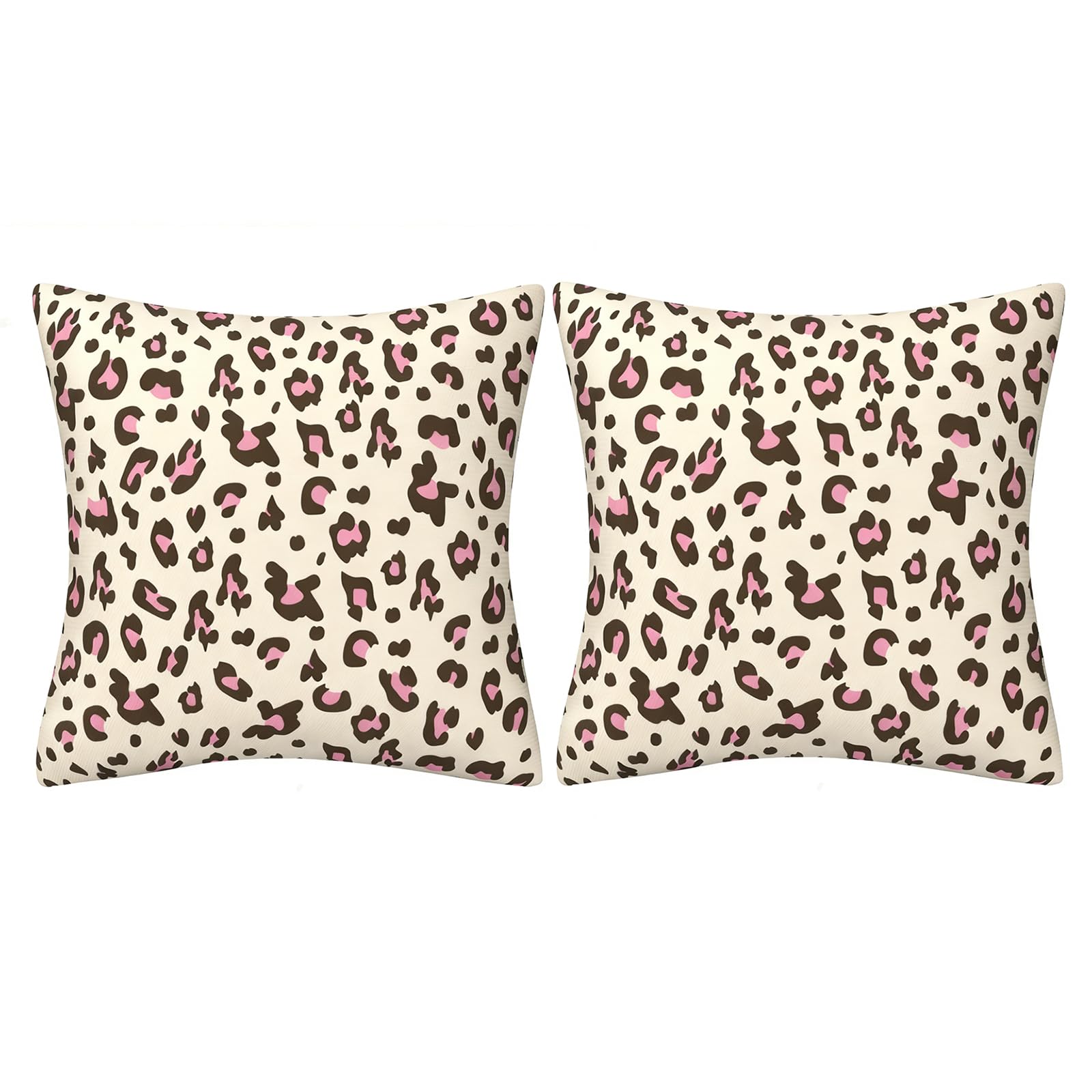 PUXZYAX Cheetah Print Pillow Covers Leopard Pillows Animal Print Pillow Stylish Velvet Pillows Sophisticated Spaces To Decor, Type A, 其他
