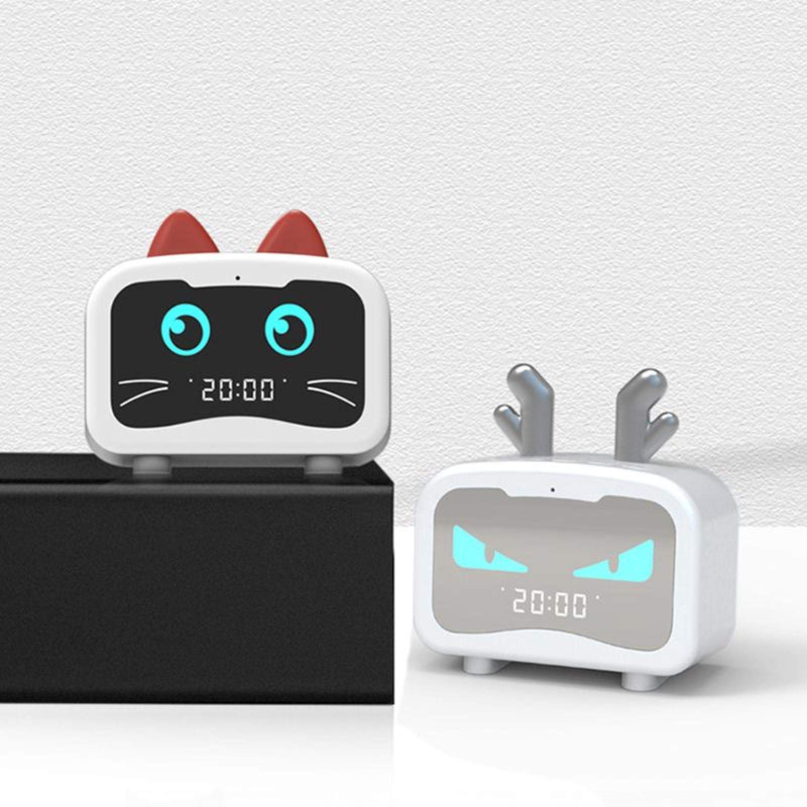 Bluetooth 5.0 altoparlante sveglia lettore musicale USB LED luce notturna orologio 3