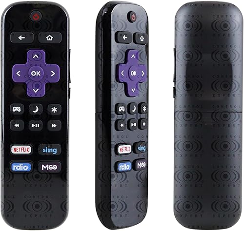 CONTROL EXPERT Control remoto para Insignia NS-RCRUS-16 Roku Tv NS-24ER310NA17 NS-32DR310NA17 NS-48DR510NA17 NS-24ER310NA17 NS-32DR310NA17