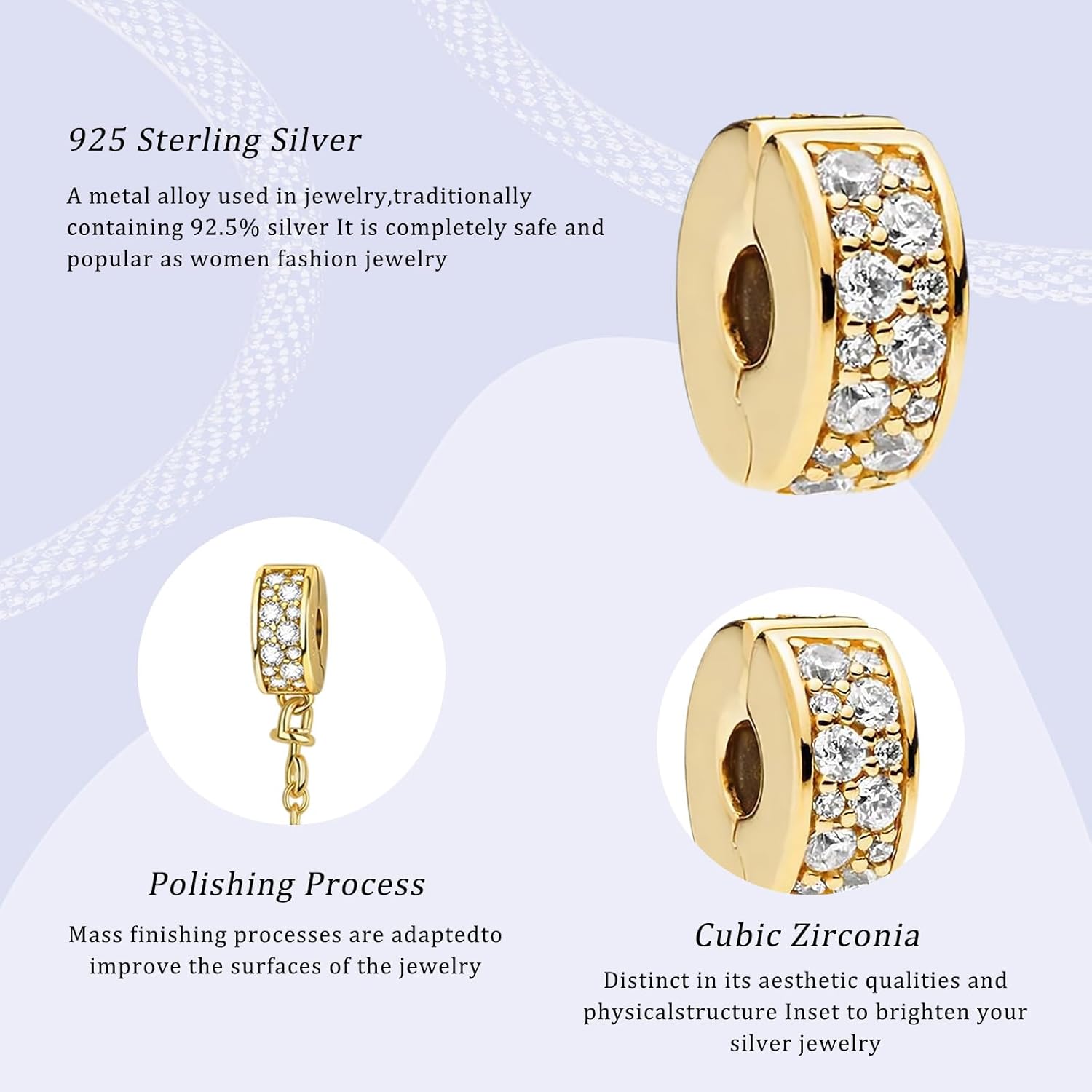 Heart Mother Family Animal Golden Charm 925 Sterling Silver Charms for Bracelets and Necklaces Bead Charms with Cubic Zirconia Jewelry Charm for Women Family Friends - Image 3