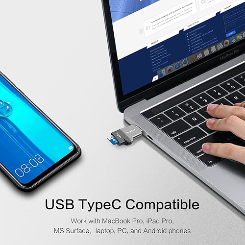 Miniatura 2 de Lector de tarjetas MicroSD tipo C C356 con tecnología USB 3.0 Super Speed, compatible con MicroSDXC, MicroSDHC y MicroSD para Windows, Mac OS X y