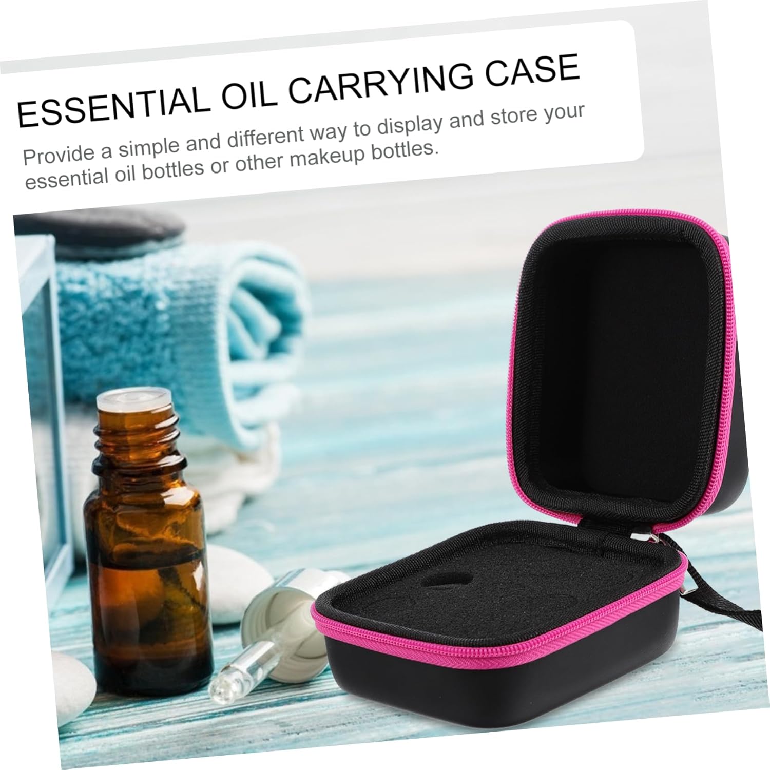Angoily 2pcs Essential Oil Roller Case Travel Storage Pouch Carrying Bag Sturdy Lightweight Essential Oil Organizer