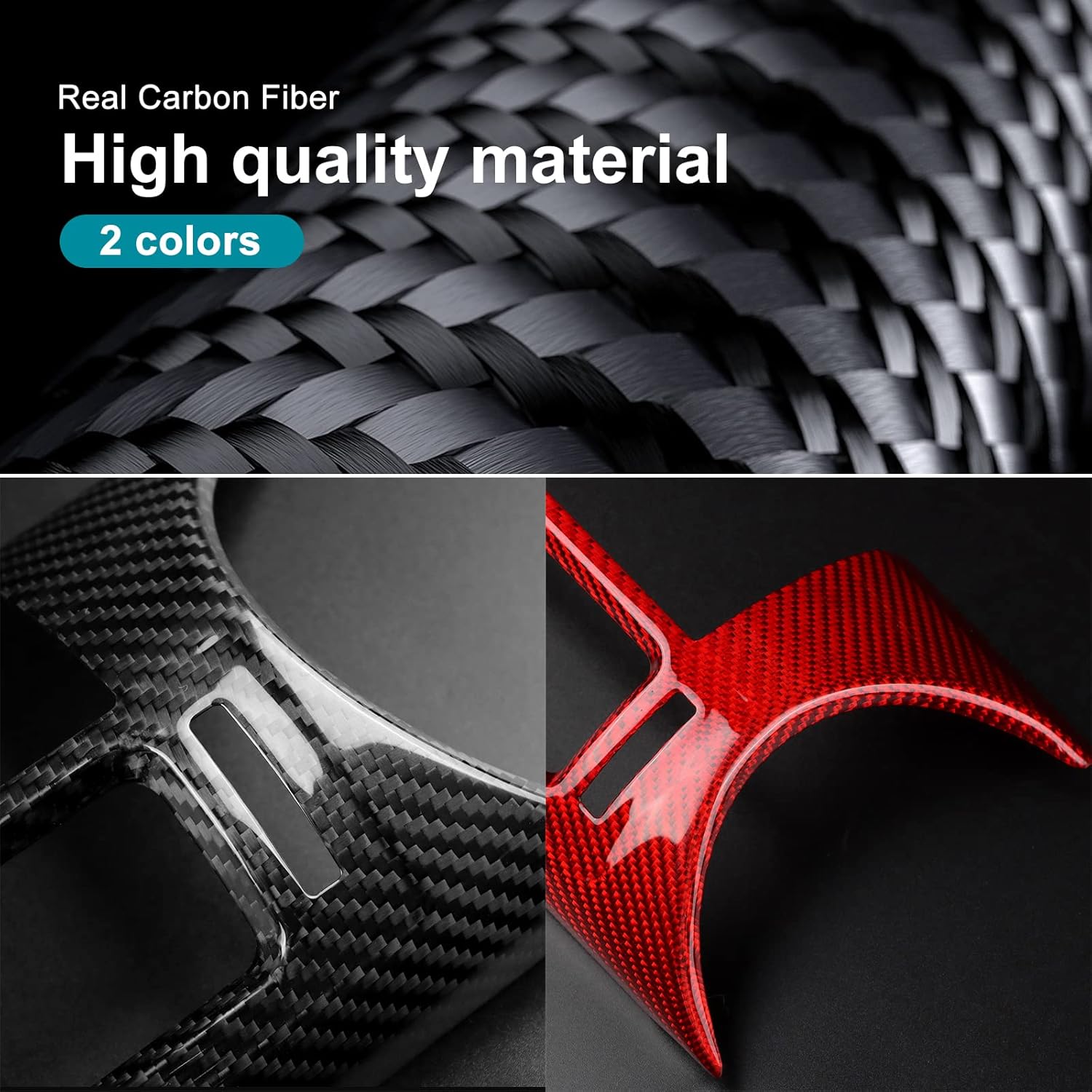 AIRSPEED Hard Carbon Fiber for Subaru BRZ Toyota GR86 2021 2022 2023 2024 2025 2026 Car Air Condition Vent Outlet Cover Center Console Interior Trim Accessories, Black