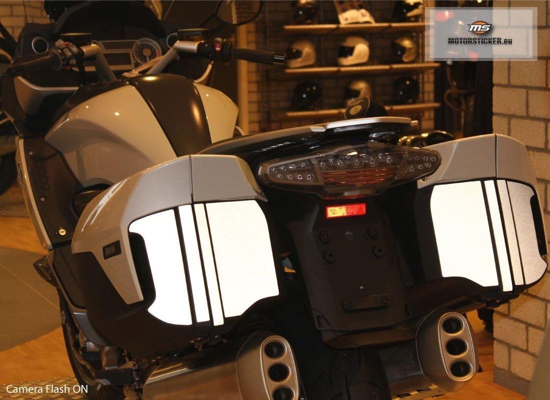 Reflective Decals for BMW K1600GT K1600GTL Hardbag/case pannier Reflective Decals/Stickers/safety improvement