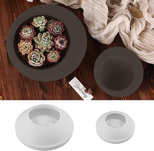 Miniatura 3 de Maceta redonda de silicona para suculentas, maceta de cáscara de huevo, vela, tarro de almacenamiento, bricolaje de cemento para hormigón, maceta