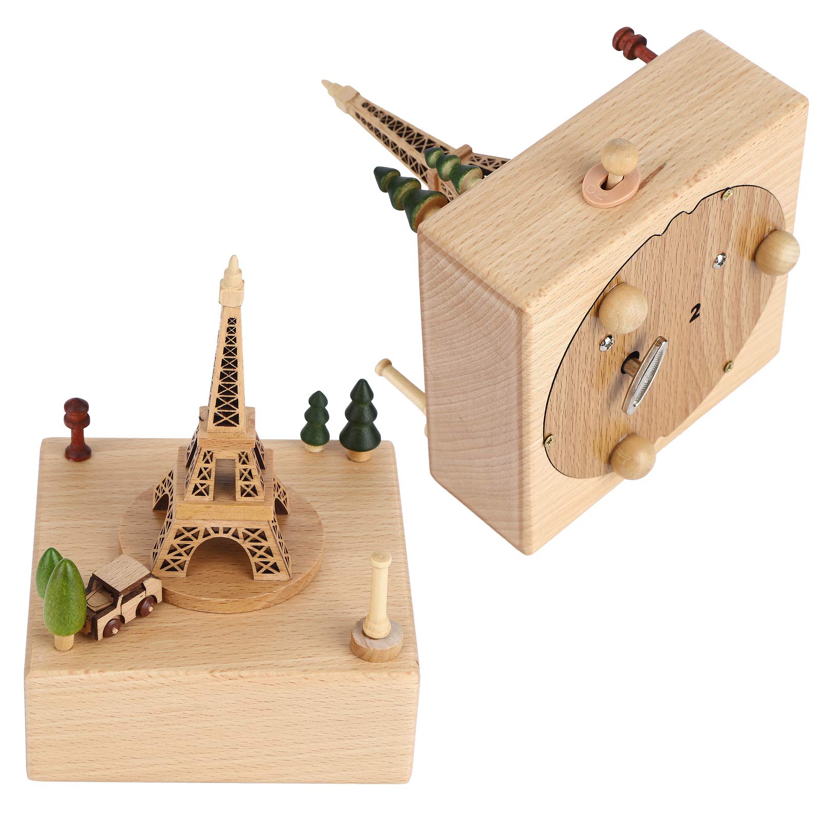 Caja De Música Torre Eiffel París - Mecanismo De Cuerda, Melodía "I Love Paris", Regalo Para Ella