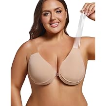 TITU Strapless Bra for Big Bust - Sticky Push Up for Large Breasts Lifting | Strapless Bra for Large Breasts Sticky Bra Push Up for Large Breasts Adhesive Sticky Bra Backless Invisible Boob Lift Tape