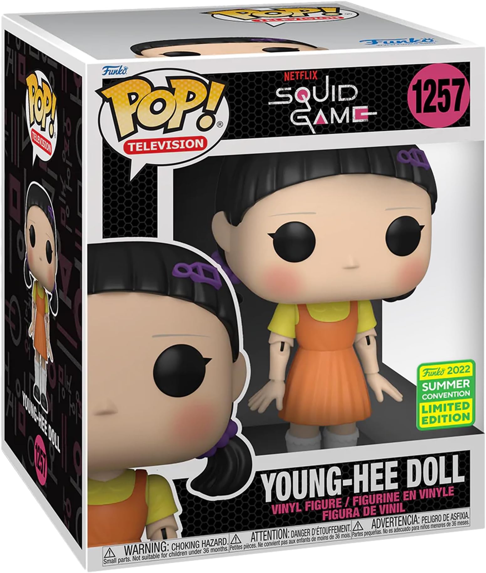 Funko Pop Squid Game – Soldat Masque Carré #1231 – Édition Exclusive – Vinyle – Collection