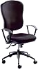 eurokraft pro Office Chair Backrest Height 600 mm Point Synchronous Mechanism Moulded Seat Without Armrests Cover Black