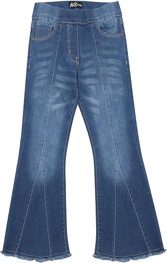 A2Z 4 Kids Girls Denim Jeans Comfortable Stretchy Jeggings Flared Bell Bottom Pants Lightweight Trousers Summer Jeans 5-14