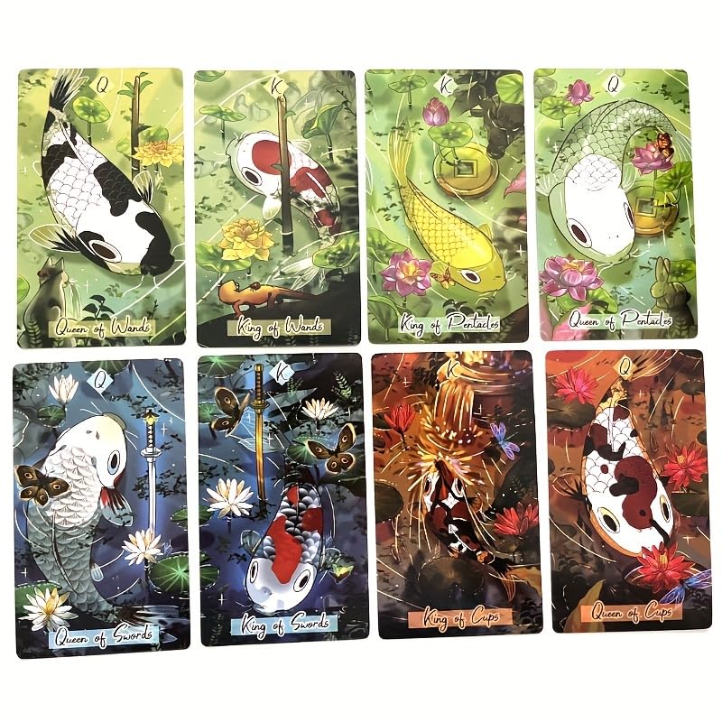 きんぎょ★TAROT Atesswy 12 * 7cm Nishikigoi Tarot A 79-Card Tarot Deck Intuitive