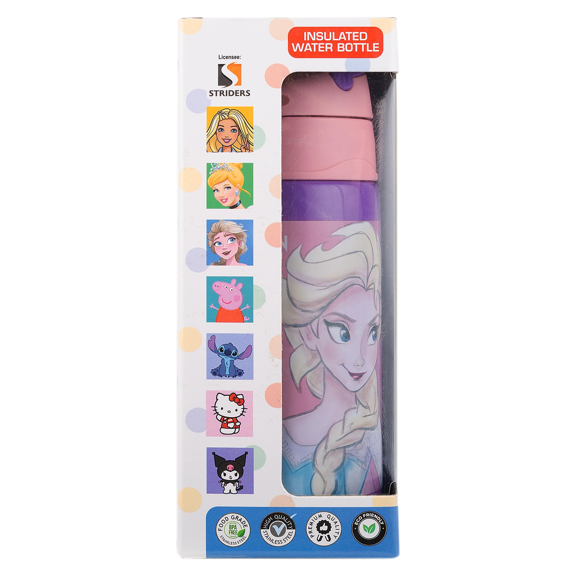 Disney Frozen Insulated Sipper 400 ml Elsa & Anna Kids Water Bottle Leak Proof Bottle-image-26
