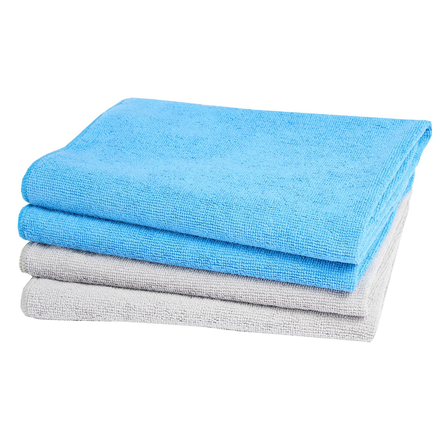 Coopers Of Stortford Various - Set Of Four Supersize Microfibre Utility Towels For Cleaning And Drying - Quick Dry Lint Free Cloths For Dishes, Worktops And Glass