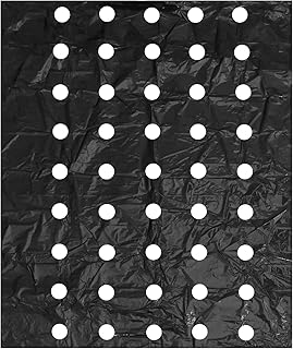 Película De Cobertura De Plástico Perfurada Película De Cobertura De Exportação Agrícola Pe Película De Cobertura Preta De Isolamento De Película De Película Perfurada 95 Cm * 100 Cm Remoção De Ervas Daninhas