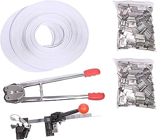 Gtouse Pallet Packing Strapping Kit,4 in 1 Packaging Heavy Duty Strapping Kit,Strapping Tensioner,Pallet Packaging Strapping Banding Kit Tensioner Tool Sealer for Strapping