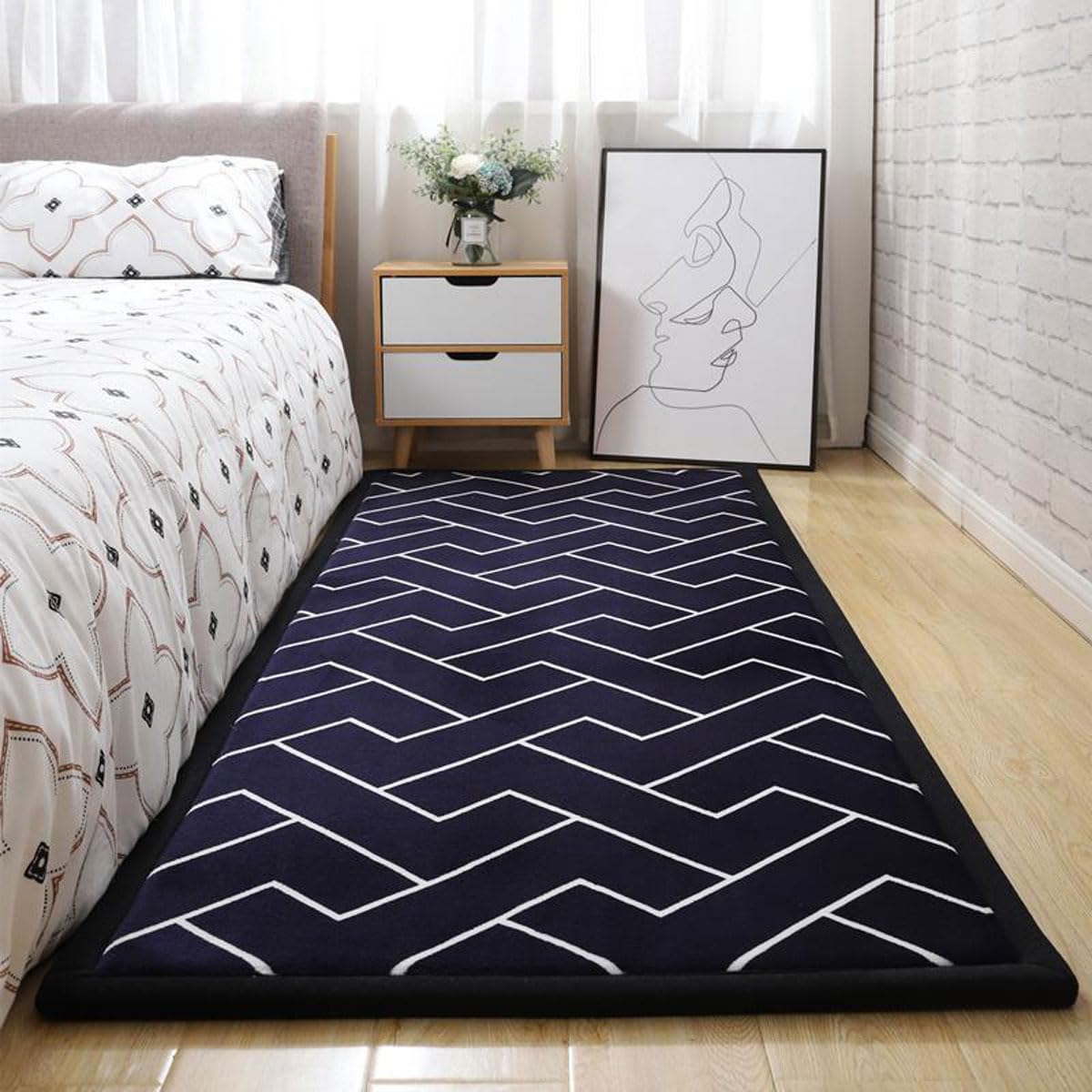 Dmkjdzsw Play Crawling mat for Nursery Baby, Extra Soft Activity Floor Mat for kids Playroom Bedroom-brick pattern-200 * 240cm