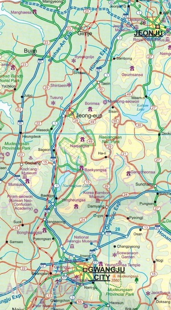 SOUTH KOREA & SEOUL: 1:550000