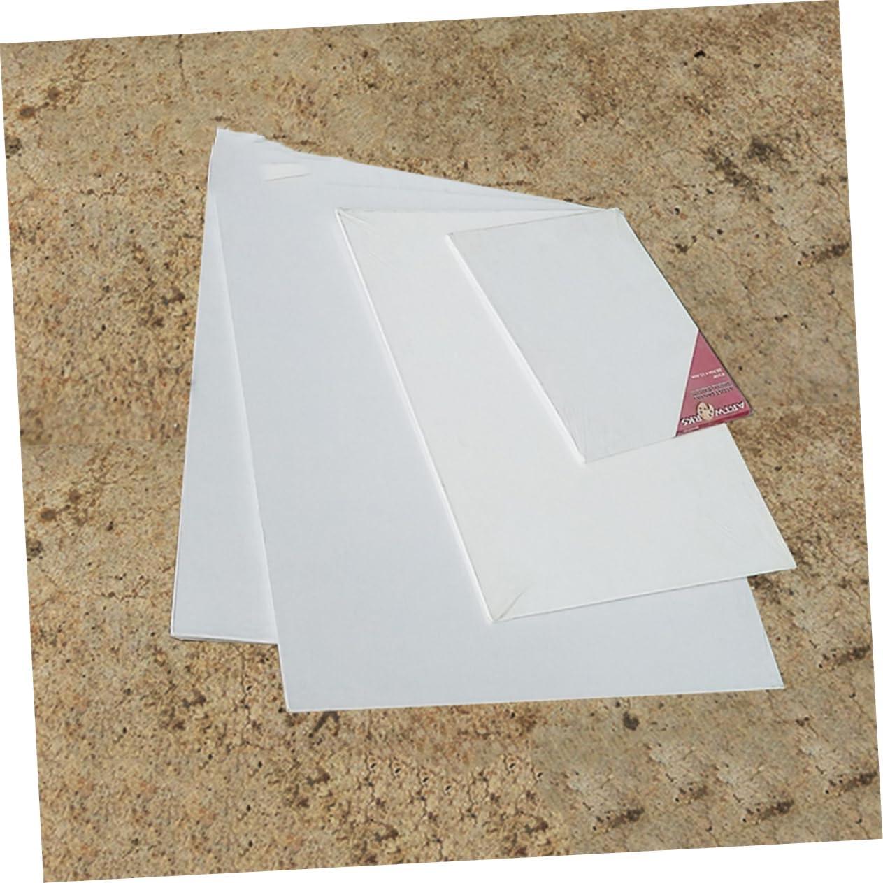 Artibetter 4pcs Canvas Panel Boards White Artist Canvas for Painting Suitable for Oils Acrylics and Tempera Non-Acidic Materials for Students and Professionals