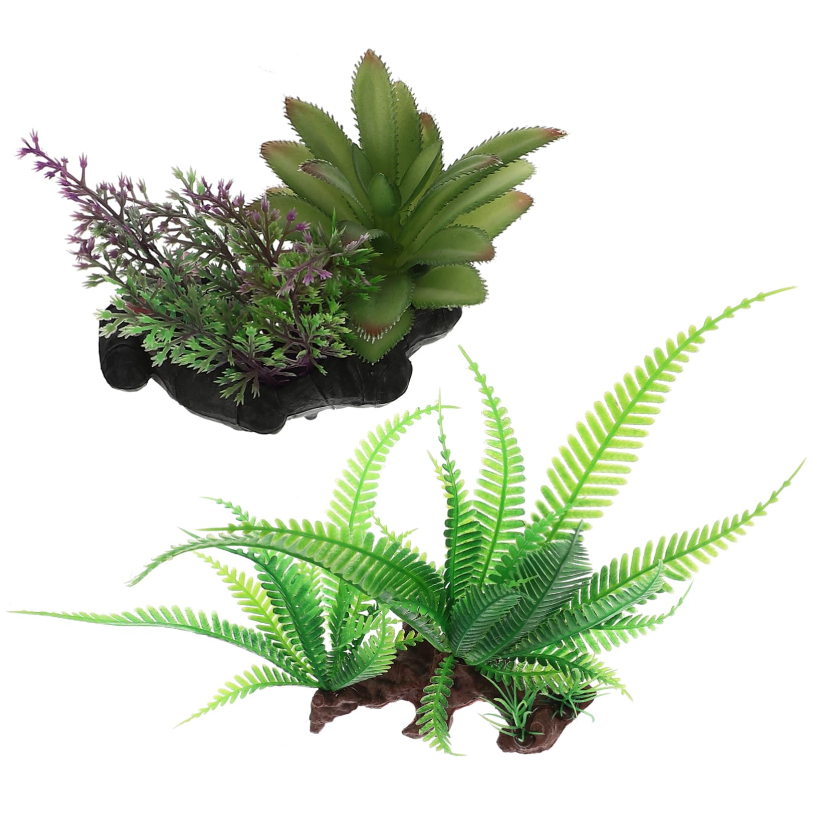 Yardwe Dekoration 3 Sätze Künstliche Wasserpflanzen Aquarium Panzer Aquarien Luft Tank Aquatisches Wassergras Netz Plastik 2 Stück * 3 Unterwasser Pflanzen Züchten