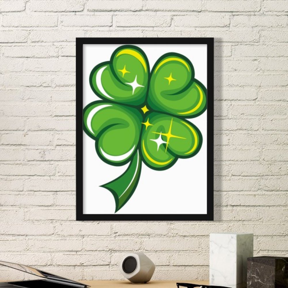 Jour de l'Irlande trèfle à quatre feuilles, le cadeau idéal de porte-bonheur