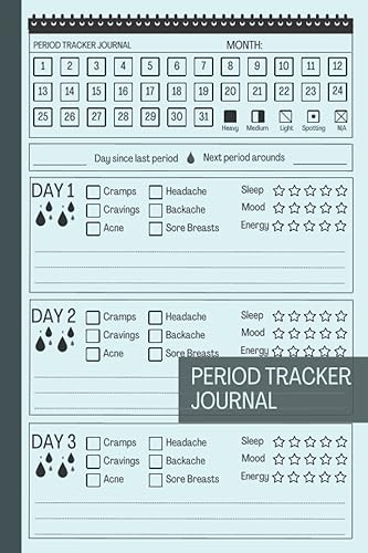 Period tracker Journal: Undated Monthly Cycle Diary For Women and Teen Girls For tracking Their Menstrual Cycle and PMS Symptoms