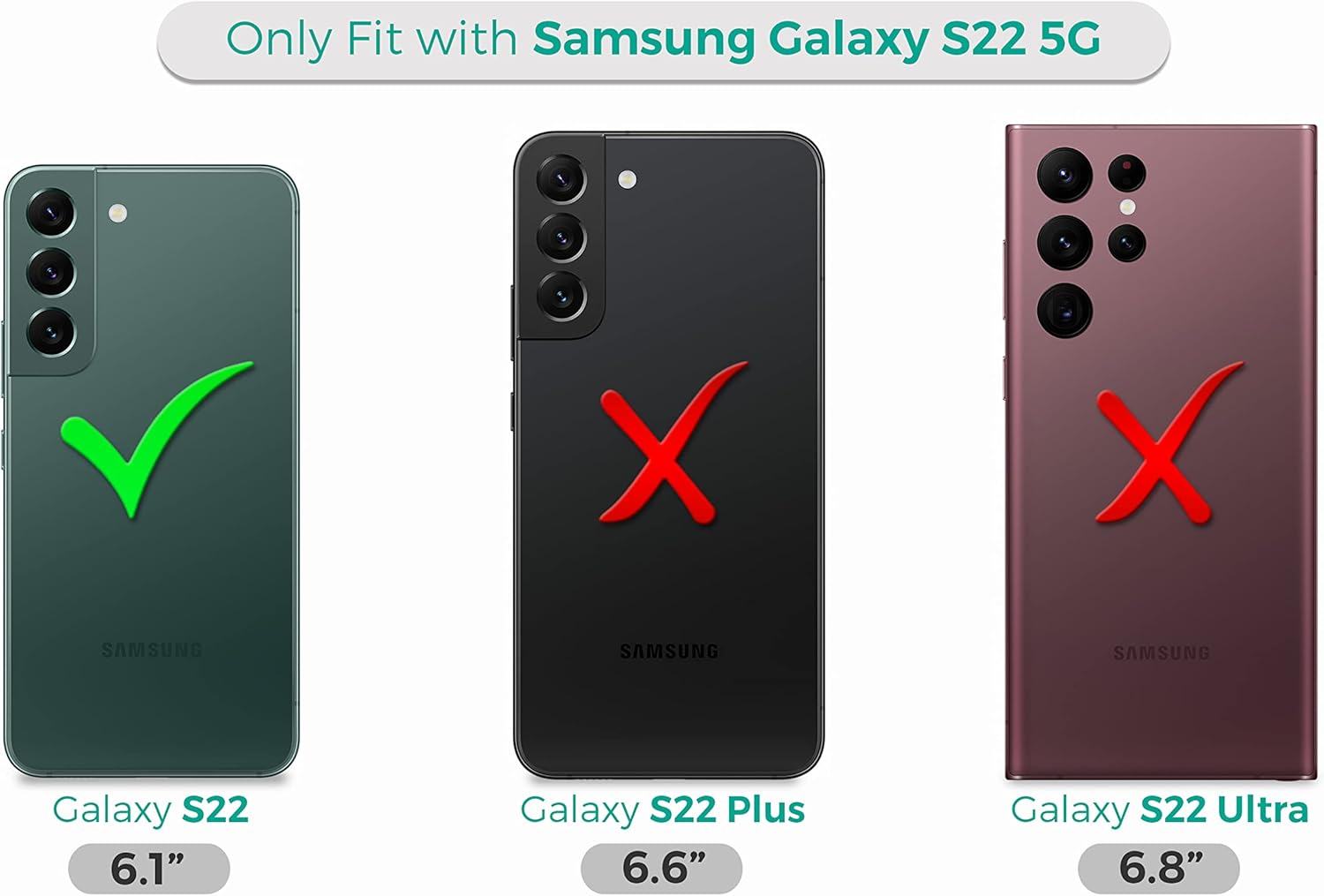 Back Case for Samsung Galaxy S22 5G, Samsung S22 Case with Stylish Space Dog Pattern Design Printed Cute, Sleek Durable Hardshell Protective Case/Cover for Samsung S22 5G White - Image 7