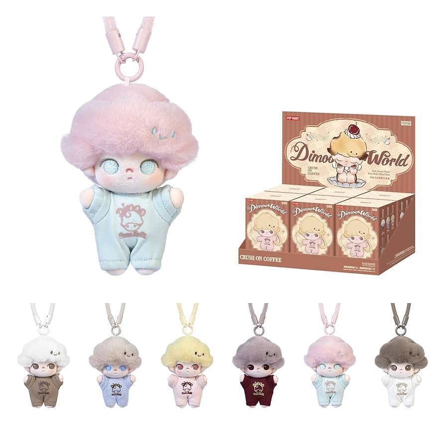 POP MART DIMOO Crush on Coffee フィギュア DIMOO Crush on Coffee Series-Vinyl Plush Blister Pack - POP
