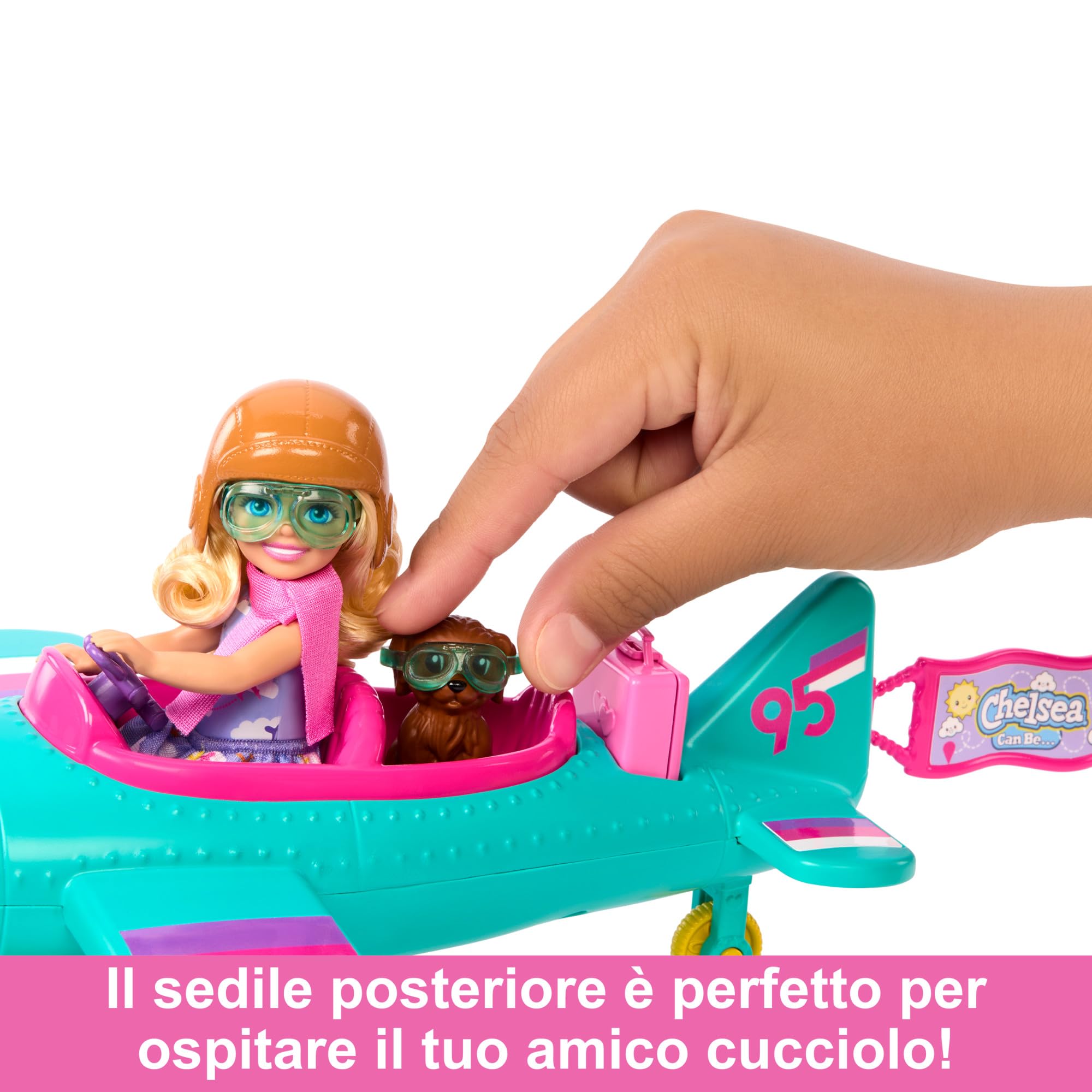 Barbie Chelsea Playset Con Bambola Pilota E Accessori - Giocattolo Per Bambini 3+ Anni, GTN90