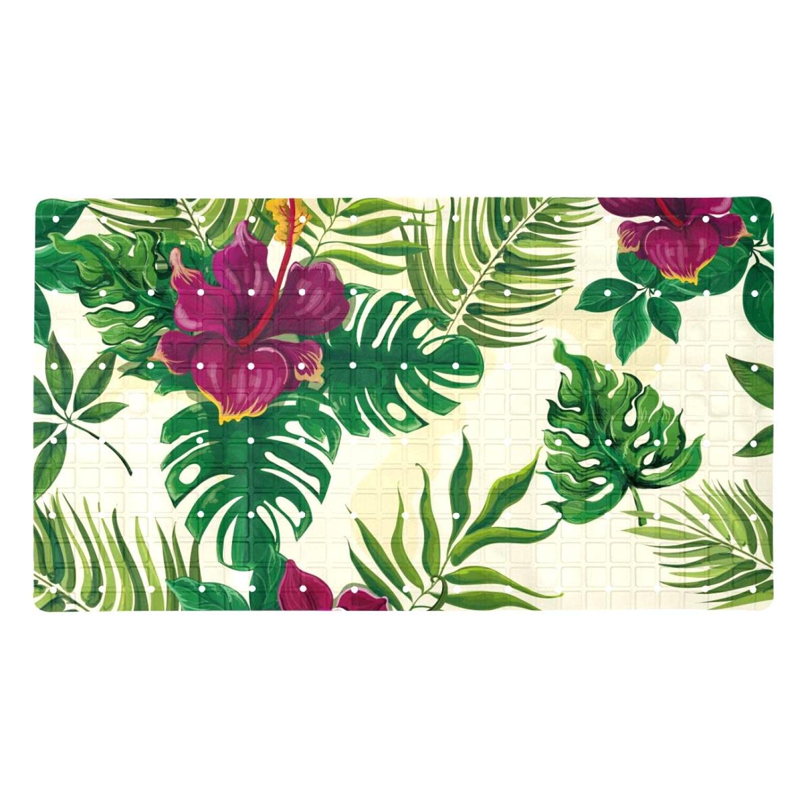 Tapis de baignoire antidérapant tropical pour sécuriser vos proches