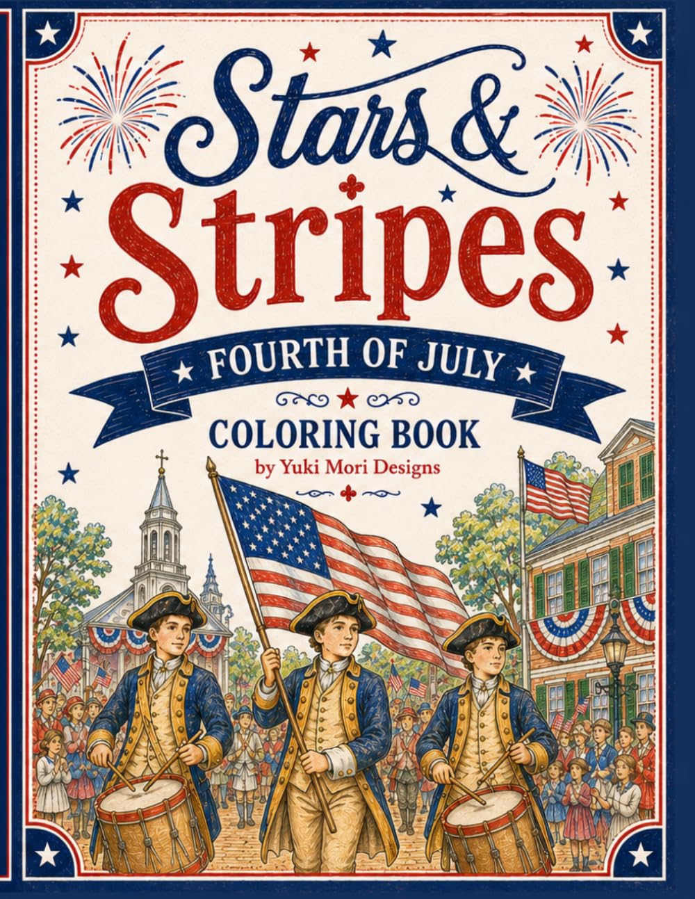 Stars & Stripes Fourth of July Coloring Book
