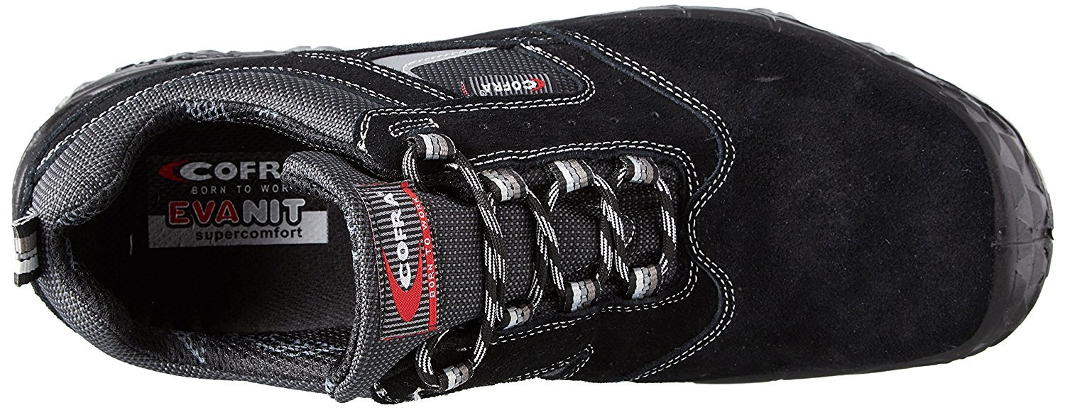 Cofra FW210-000.W42 - Zapatos de Seguridad Suez S1 P SRC, Talla 42 Pulgadas, Color Negro