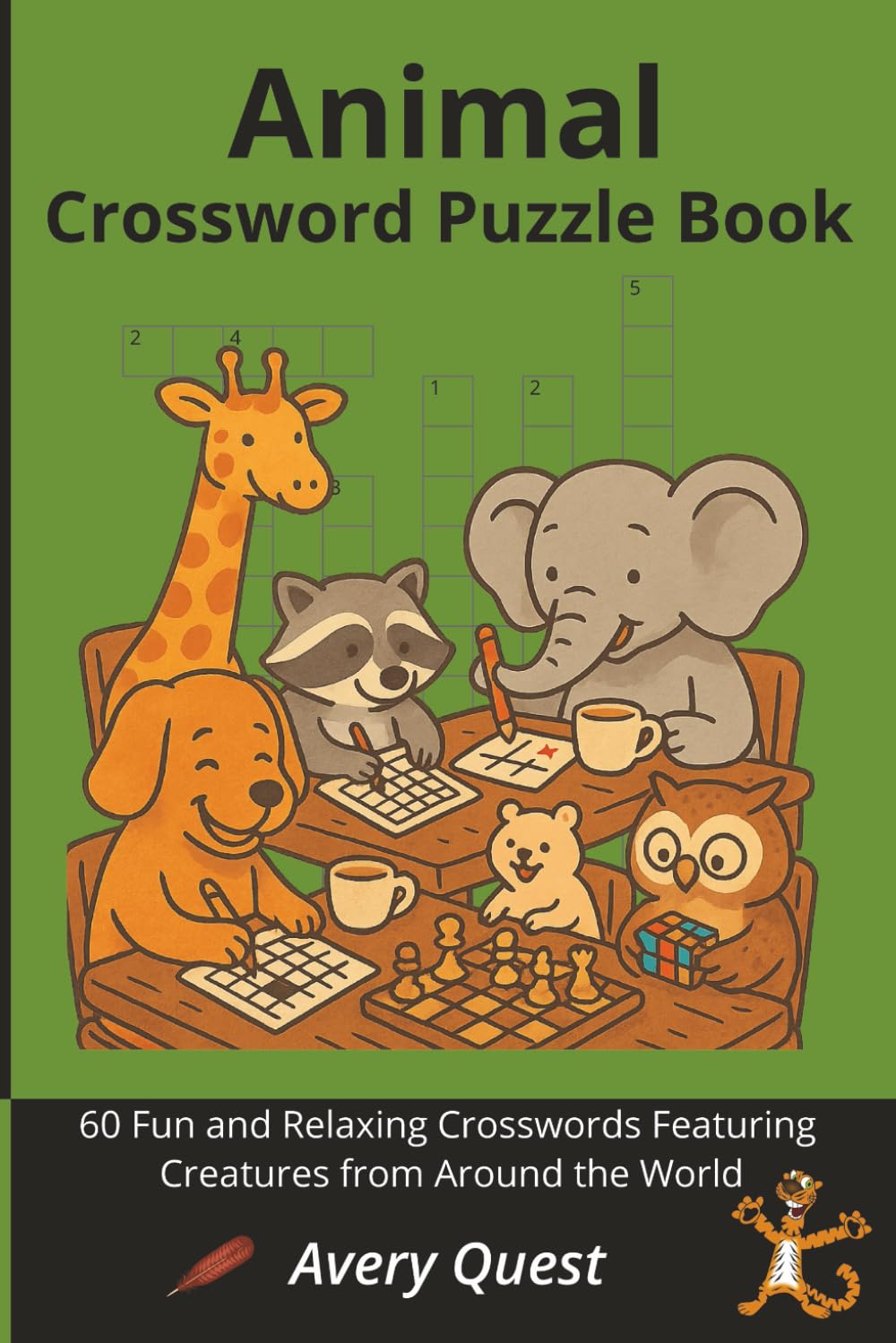 Animal Crossword Puzzle Book: 60 Fun and Relaxing Crosswords Featuring Creatures from Around the World
