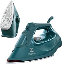 Ferro de Passar Seco e vapor Electrolux antiaderente base ceramica vapor vertical extra 1500W verde escuro ESI80 127v