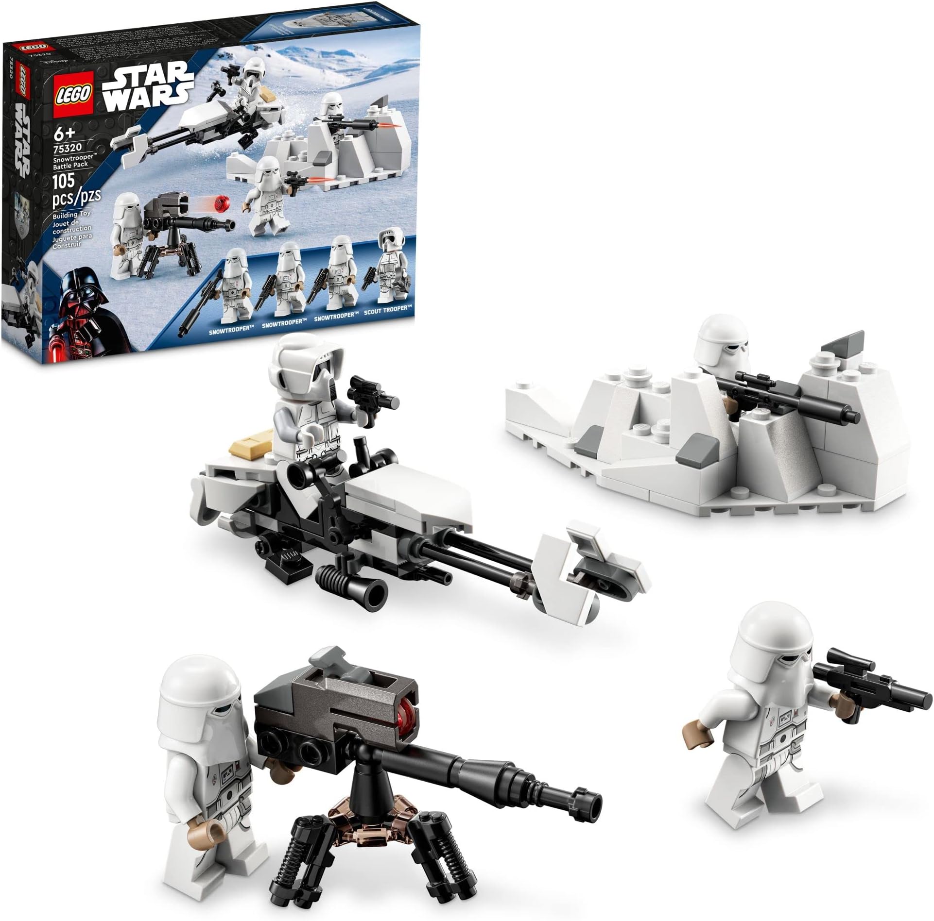 LEGO Star Wars Snowtrooper Battle Pack 75320 Toy Building Kit Ages 6+ (105 Pieces)