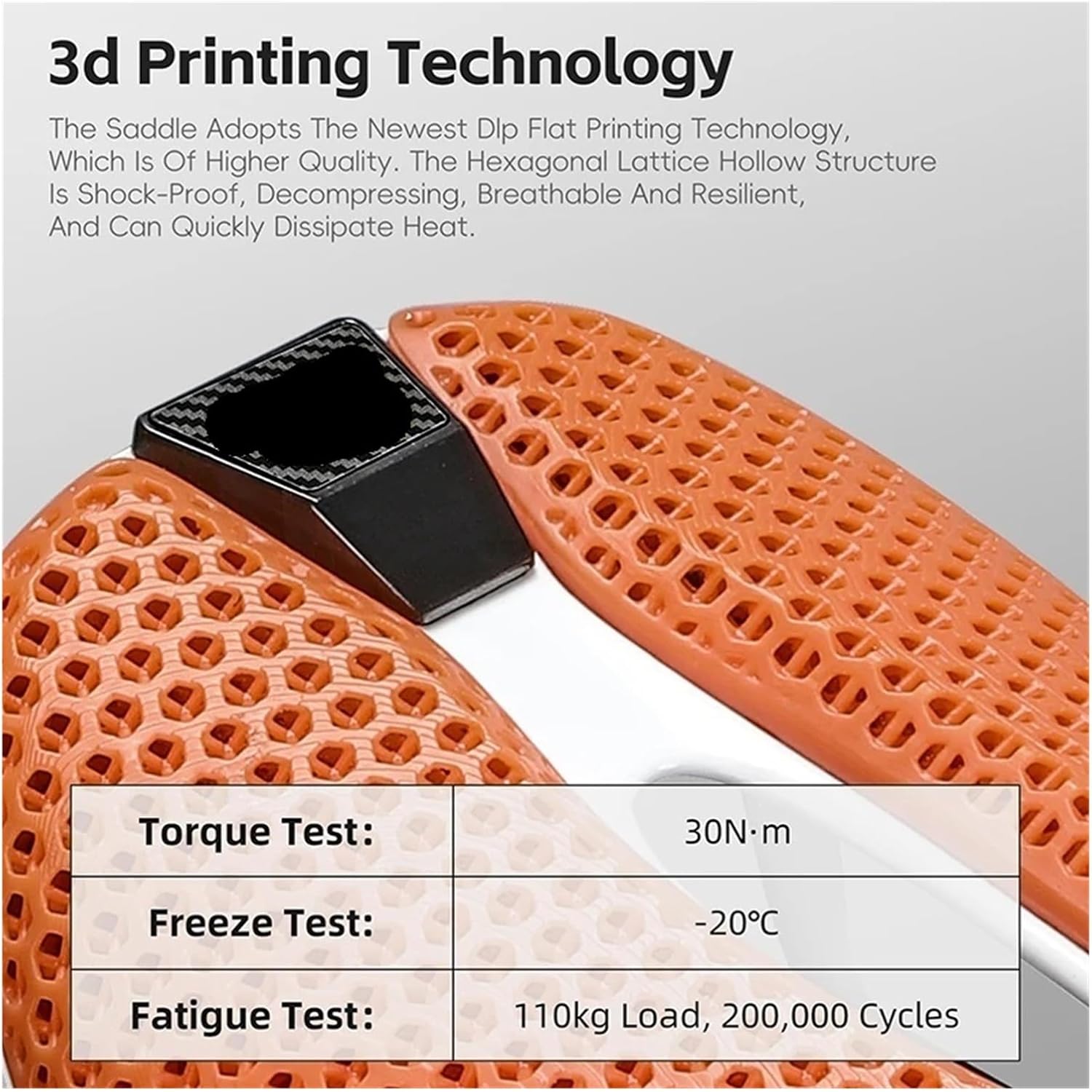 Carbon 3D Printed Bike Saddle 145mm Short Nose Racing Bicycle Seat Ultralight Comfortable Road MTB Cycling