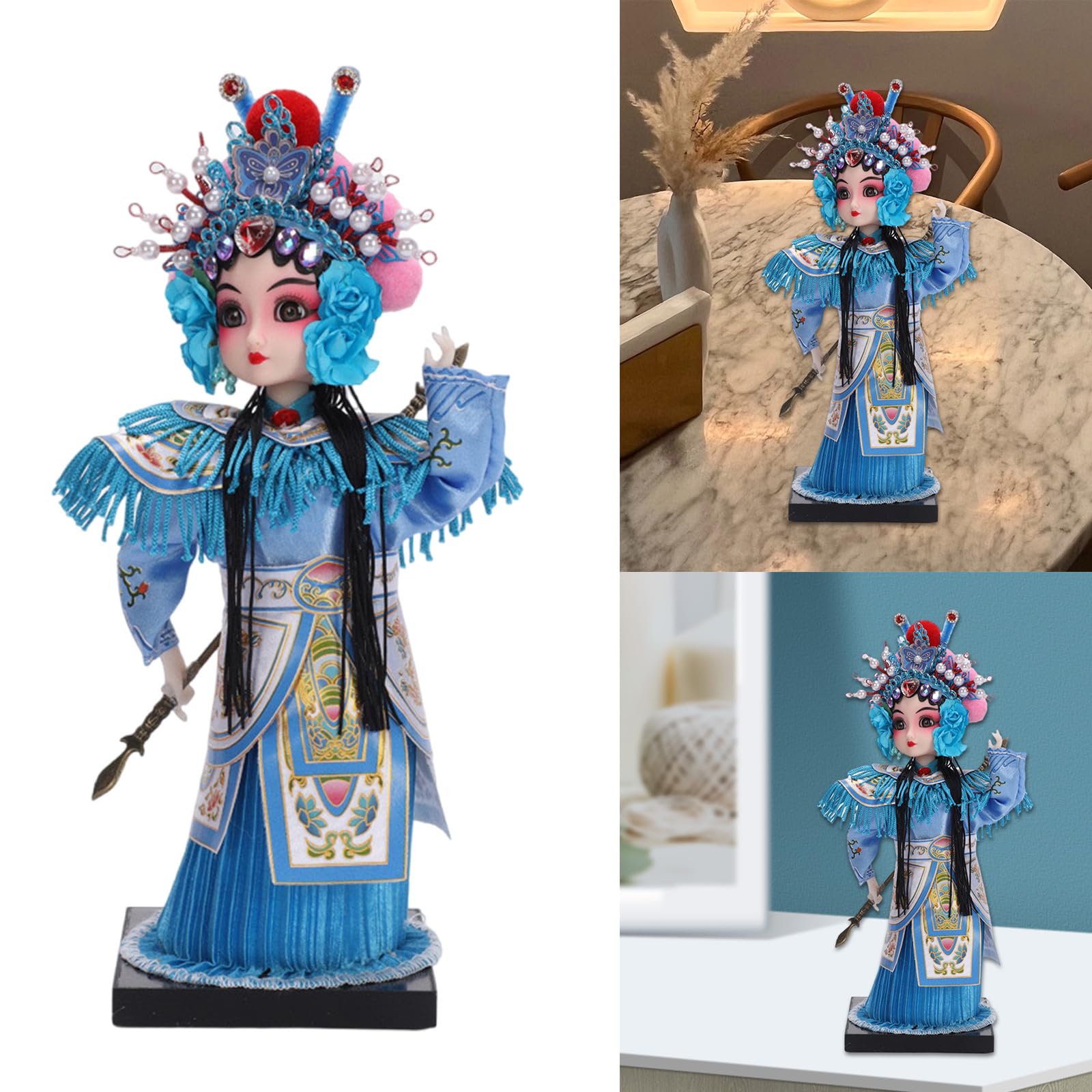 PANGBOER Realistiche bambole cinesi ' Pechino, sculture, ornamenti, regali per festival, per la casa artistica, da tavolo e scaffali, per esposizione, statuette delle bambole '