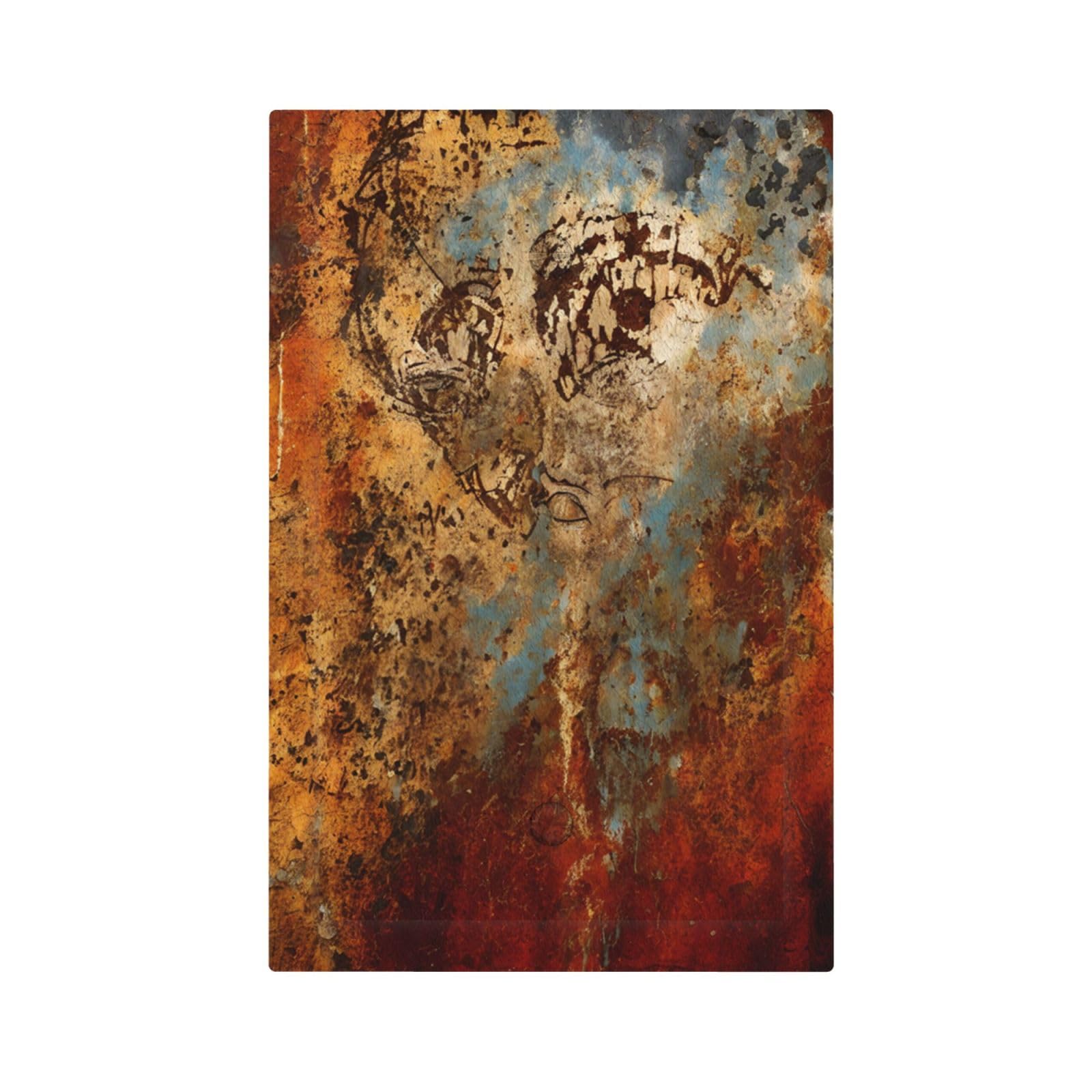 Boho Sun & Moon Wall Plates - Golden Blue Decor -11 Boho Sun & Moon Wall Plates - Golden Blue Decor -11