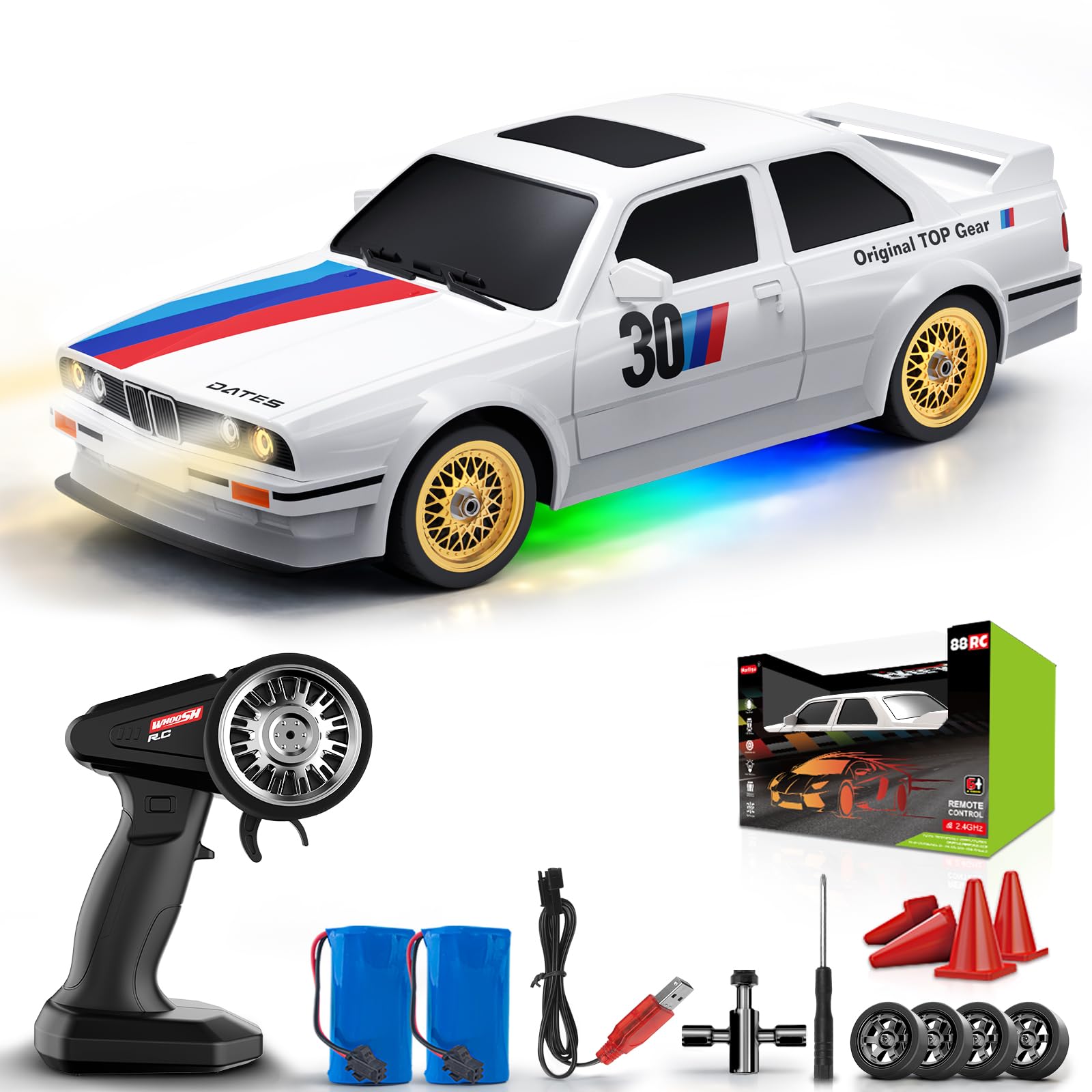 RC Drift Car 2 4GHz 1 16 Scale 4WD 30KM H High Speed Remote Control Cars Vehicle with