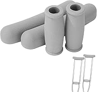 Vista 1 de Almohadillas de repuesto para muletas, acolchado ANCKNE para muletas de brazo y agarres de mano, se adapta a muletas de aluminio estándar, juego