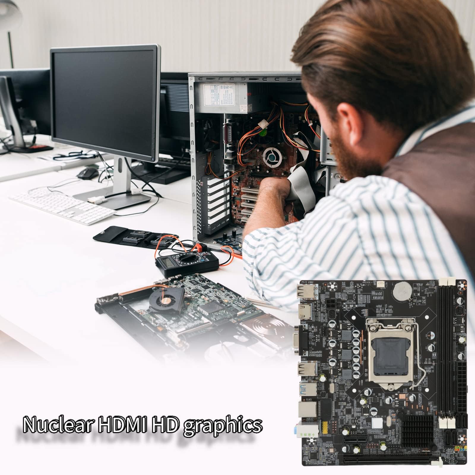 LGA 1155 Socket Intel DDR3 Schede madri I5 I7 CPU SATA PC Scheda madre per computer Intel B75