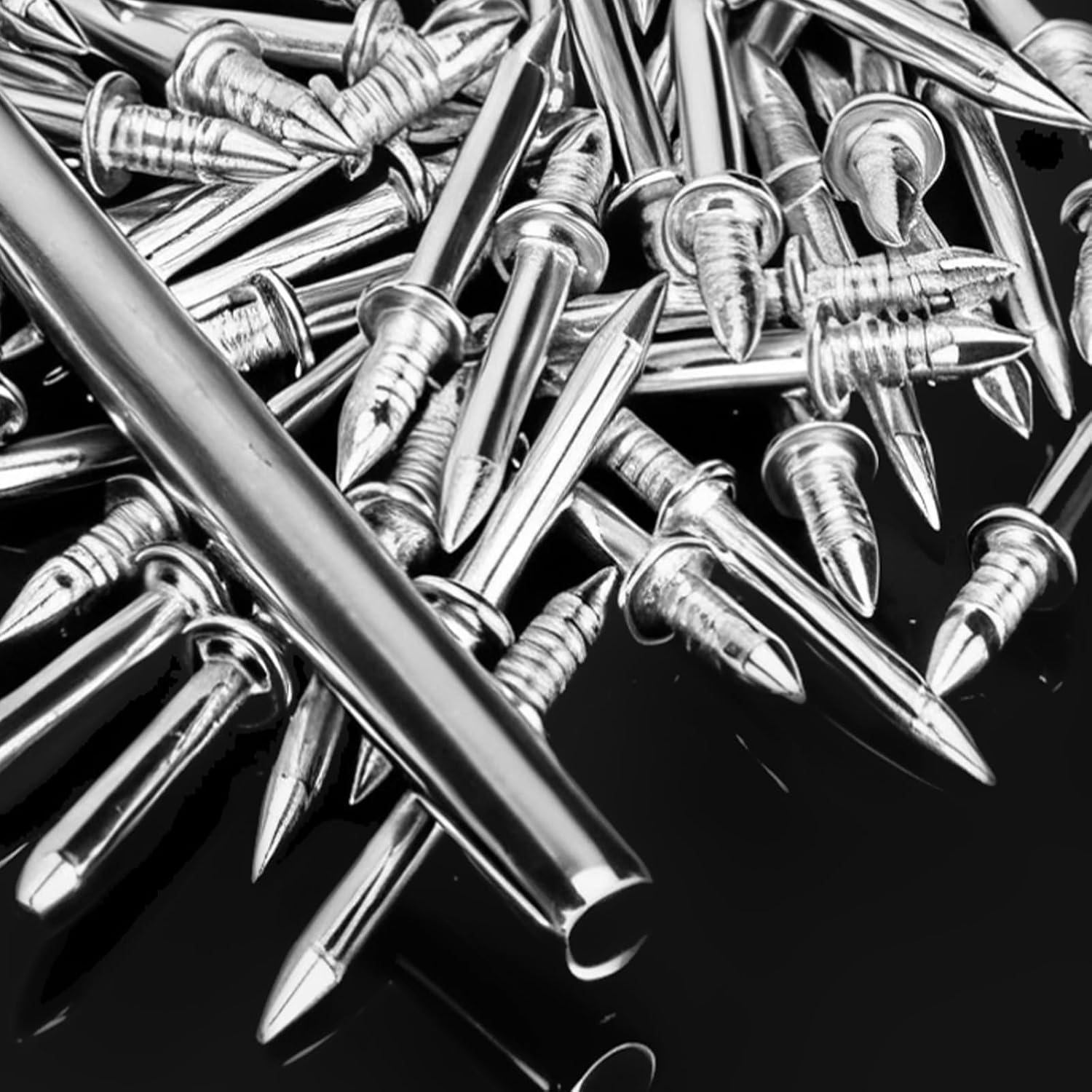 300 Pcs Double-Head Skirting Thread Seamless Nails, Double-Headed Nails, Invisible Screws & Specific Sleeve Tool, for Seamless Skirting Thread with Solid Wood Baseboard