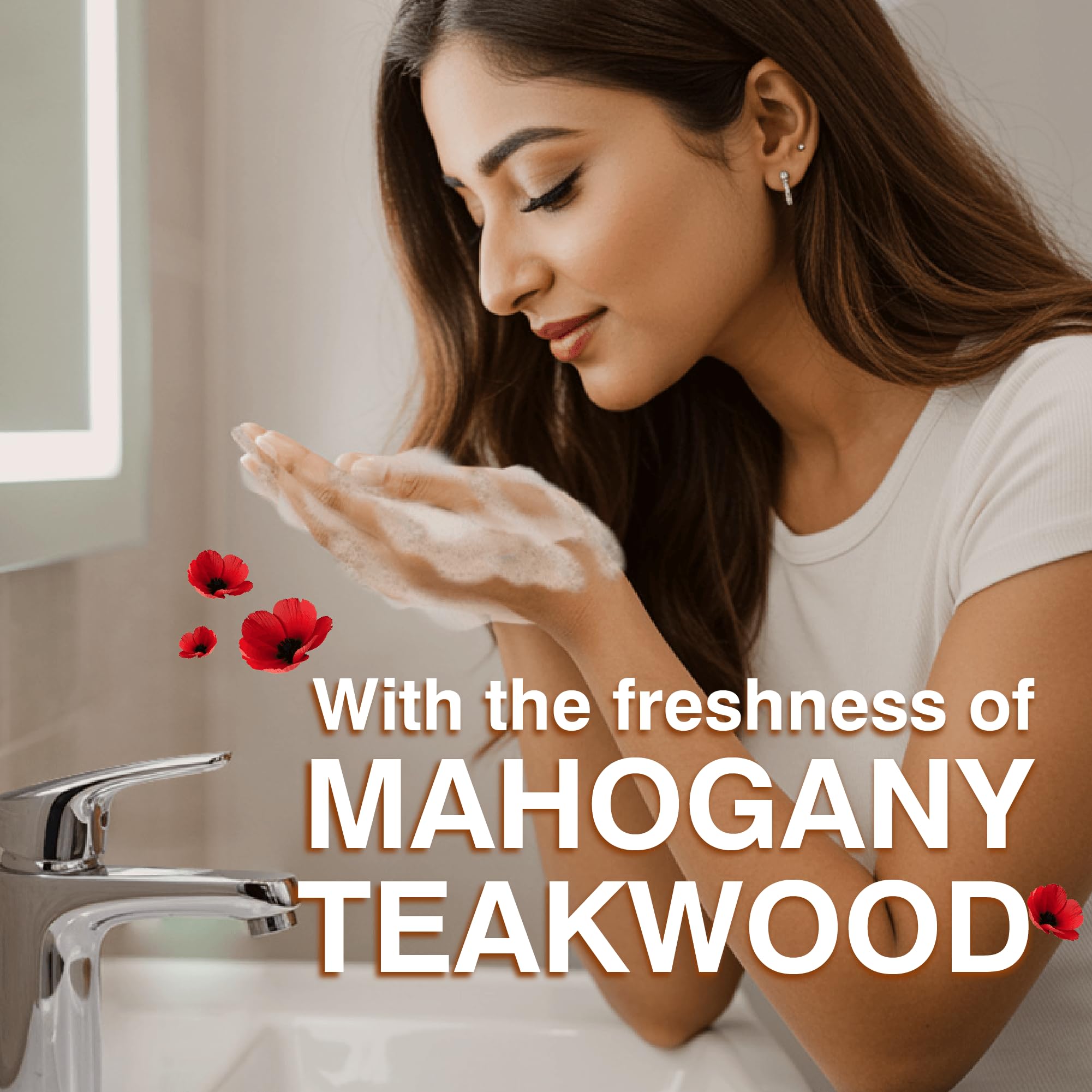 Beco Moisturising Foaming Handwash-Mahogany Teakwood | Refill Pack - 700 ml | 8-hr moisture lock | Natural, Paraben free, Chemical Free | Kills 99.9% germs, Safe for all Skin types 3