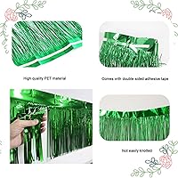 Vista 7 de 6 Packs 10 Feet Foil Fringe Garland Metallic Foil Tinsel Fringe Garland Wall Hanging Fringe Banner for Parade Floats, Wedding, Christmas，Birthday