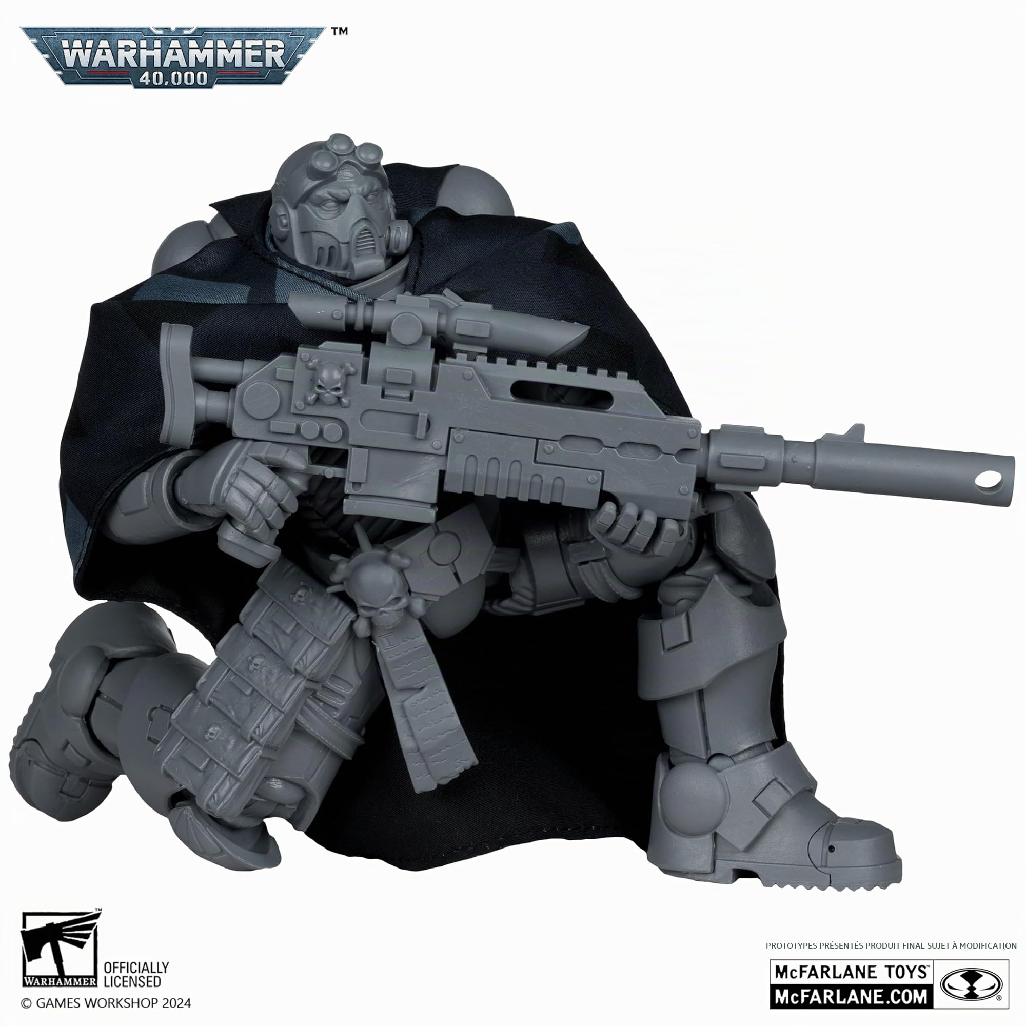 Bizak McFarlane 64380964 Figurine Space Marine Eliminator Artist Proof de Warhammer 40000 Jeu vidéo en Ligne Sculpture à Peindre articulée 18 cm Wave 9