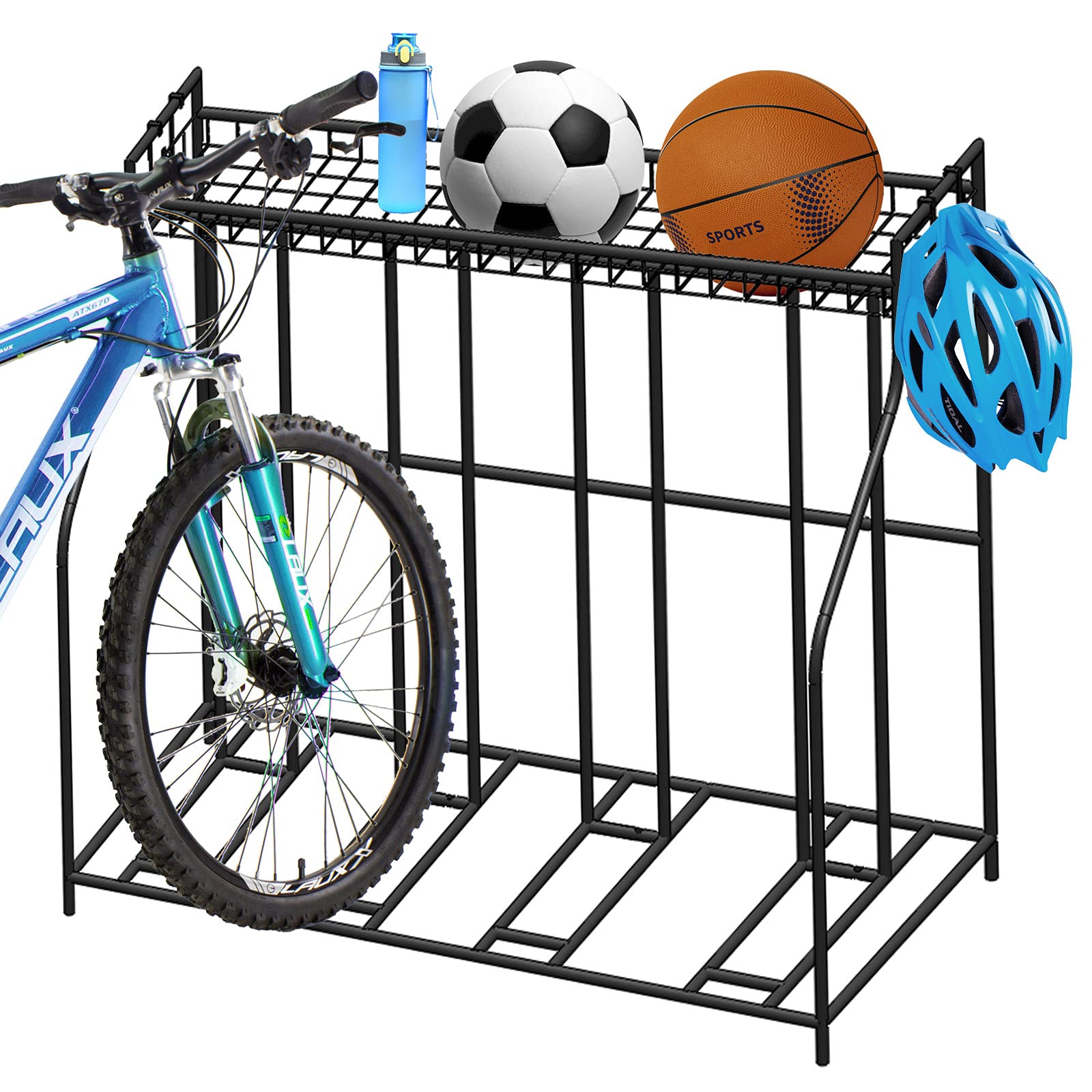 Buy Alamanda 4 Bike Stand Rack with Storage Stability Floor Bicycle