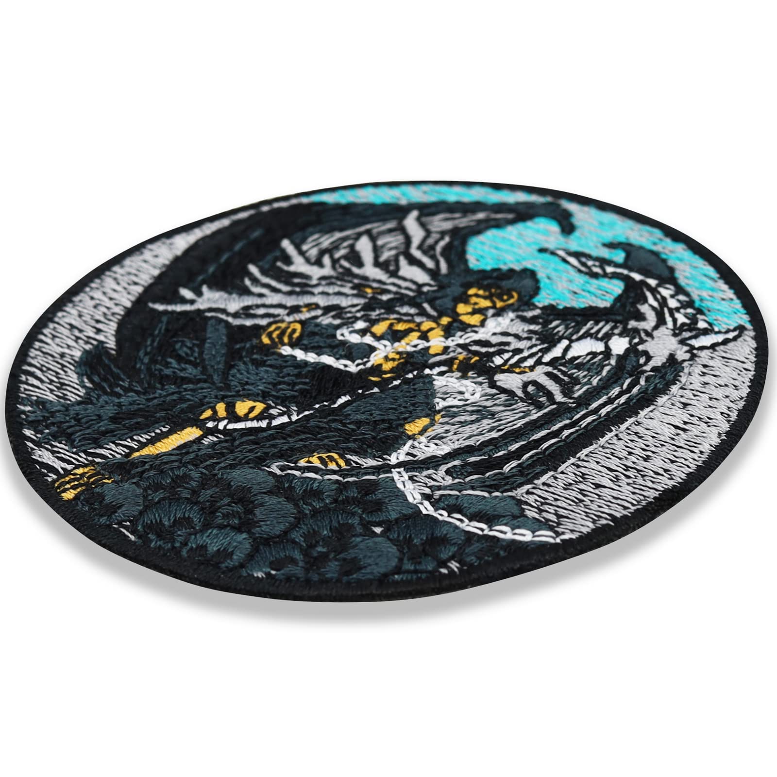 【ラプンツェル様用】IN ASYMMETRY / Ashes Of Dead Skull Lover Large Sew Iron on Patch Death Angel Embroidered