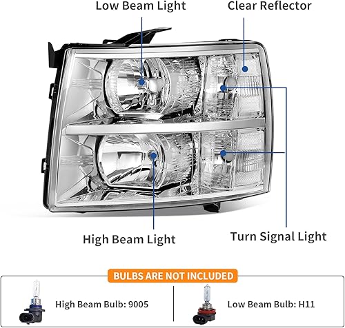 Miniatura 384 de oEdRo Faros delanteros compatibles con Ford F150 / 06-08 Lincoln Mark LT Pickup 2004, 2005, 2006, 2007, 2008, Ford F150 / 06-08 Lincoln Mark LT OE
