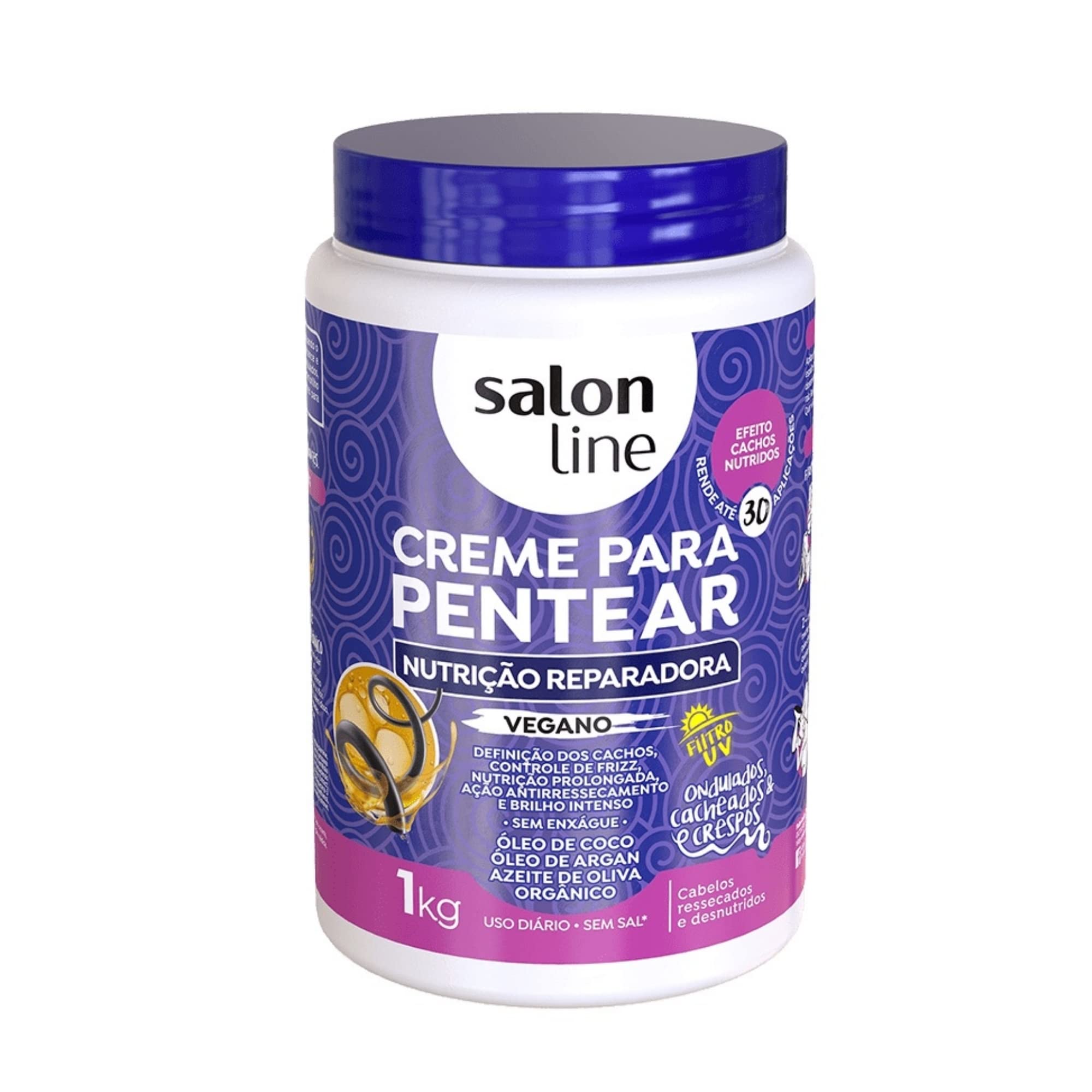 Linha Tratamento (Creme Para Pentear) - Nutricao Reparadora 1000 Gr - ( - Treatment (Combing Cream) Collection - Nourishing Repair Net 1040ml)