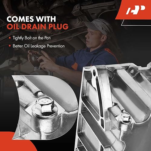 Miniatura 7 de A-Premium Sump de aceite de motor con tapón de drenaje compatible con Ford F-150 2011-2023, Expedition 2015-2024, Mustang 2011-2017, Transit-150,